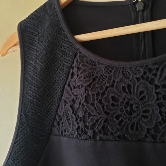 J. Crew Structured Mixed Lace Shell - Picture 3 of 6